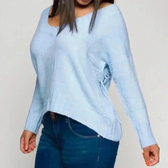 Blue Sweater Top - Picture 3 of 4